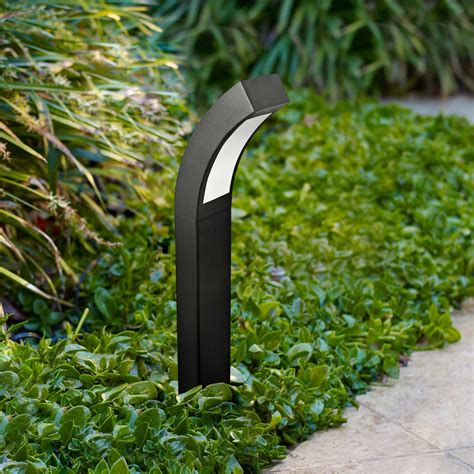 Curved Black Low Voltage LED Landscape Path Light | Led landscape lighting, Outdoor path ...