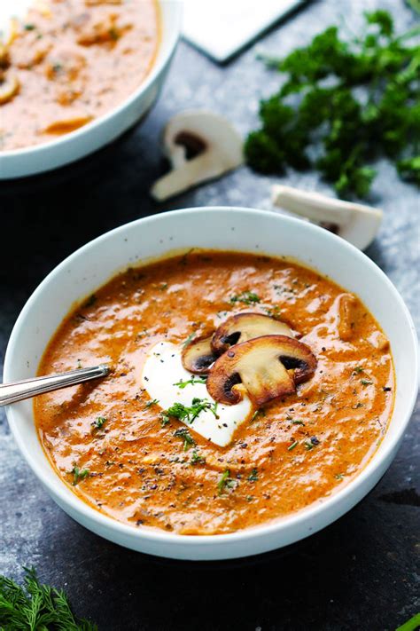 Hungarian Mushroom Soup with Fresh Dill | Platings + Pairings