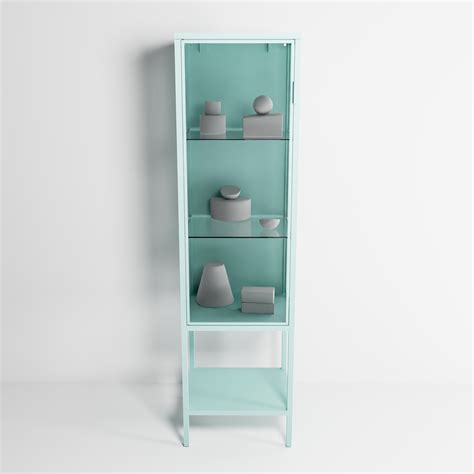 Rudsta ikea glass-door cabinet 3D - TurboSquid 1705803