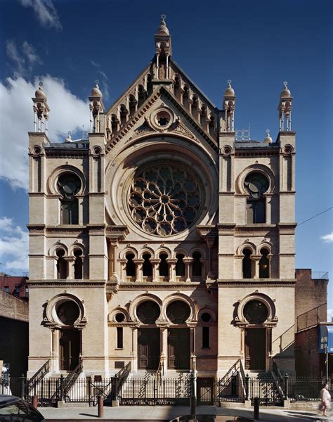 The facade of the historic Eldridge Street Synagogue, home to the ...