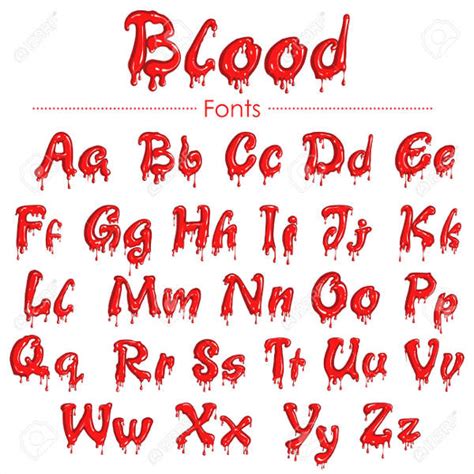 9+ Blood Fonts