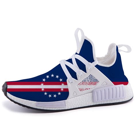 Betsy Ross Flag Sneakers - Men's Breathable Running Sneakers - USA Flag - Athletic