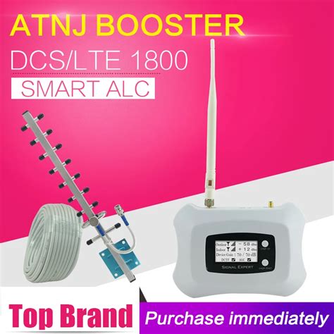 300 Square Meter 2G 4G LTE 1800 Cell Phone Signal Booster GSM 1800 Mobile Phone Repeater ...