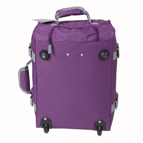 Lightweight Cabin Wheeled Travel Hand Luggage Trolley Holdall Bag Case ...