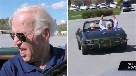 Joe Biden stuck his tongue out and did a burnout in his Corvette - SBNation.com