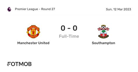 Manchester United vs Southampton - live score, predicted lineups and ...