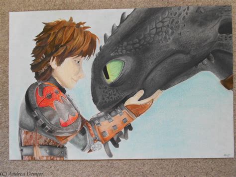 Hiccup and Toothless Chalk Drawing by Elegant-Storm on DeviantArt