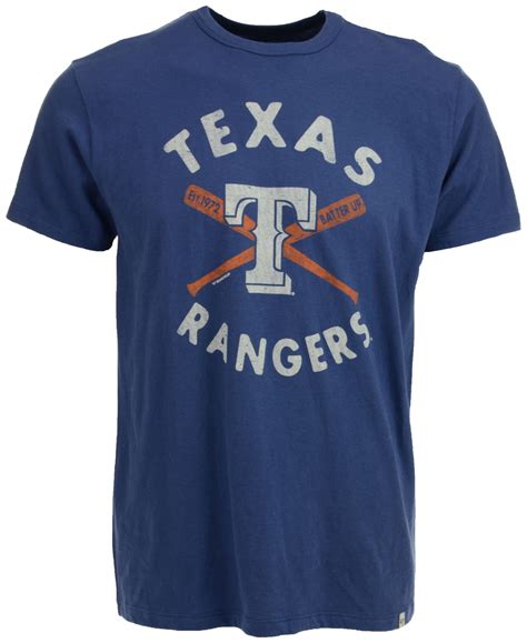 '47 Brand Men's Short-Sleeve Texas Rangers T-Shirt | Texas rangers t ...