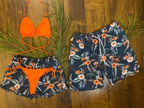 Matching Swimwear swimsuits for couples Matching shorts | Etsy