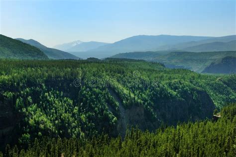 Grand Canyon of Stikine River Stock Image - Image of british, green ...