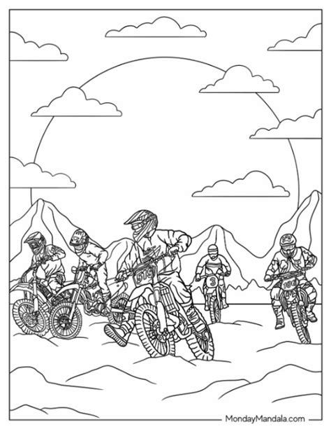 20 Dirt Bike Coloring Pages (Free PDF Printables)