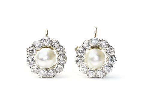 Antique Pearl and Diamond Earrings — Jewellery Discovery