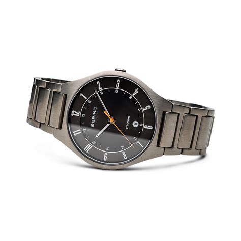 Bering BERING Titanium Slim Watch With Scratch Resistant Sapphire Crystal And Silver Titanium ...