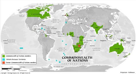 Commonwealth Map, Commonwealth Countries List, Commonwealth of Nations