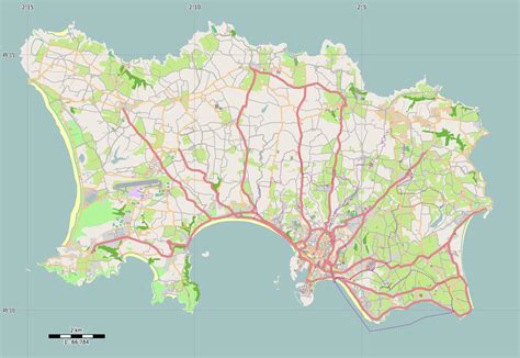 All the roads in Jersey, UK : r/MapPorn