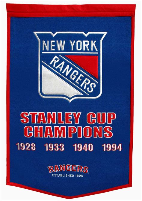 GPS Sports Gallery | New York Rangers Stanley Cup Banner 24×36