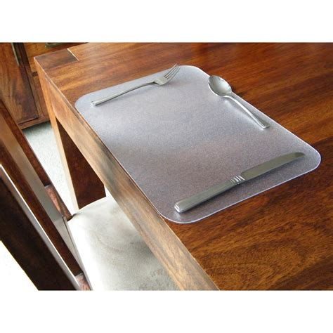 Desktex | Pack of 4 Anti-Slip Desk Mats | Rectangular | CLEAR 12 X 18 ...