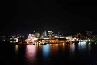 Yun Free Stock Photos : No. 6166 Kobe port night view sweep of the eye ...