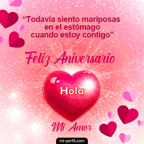 🎂Feliz Aniversario Mi Amor Hola