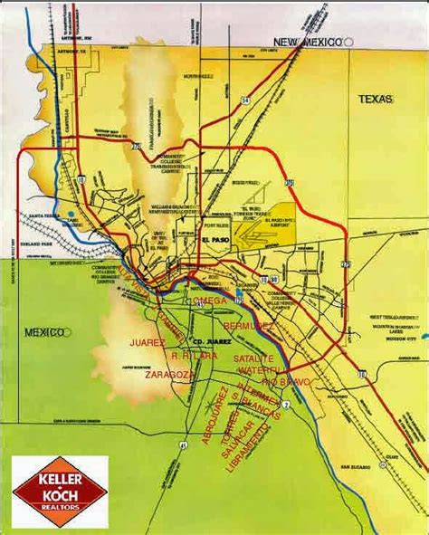 Maps of Juarez, Mexico