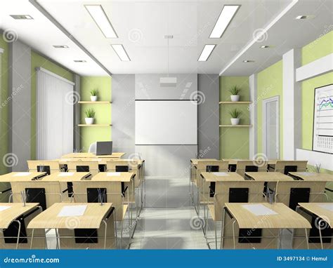 Interior of the Lecture-room Stock Illustration - Illustration of ...