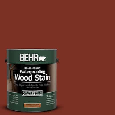 BEHR 1-gal. #2330 Redwood Solid Color Wood Stain-233001 - The Home Depot