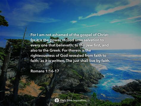 Romans 1:16-17 - Daily Bible Inspirations