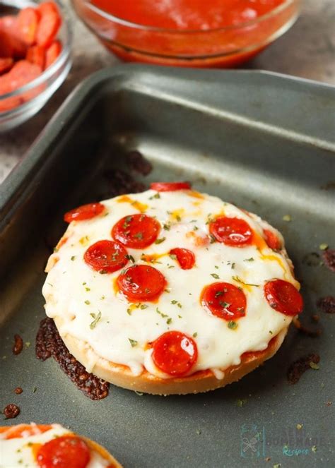 Mini Pizza Bagels - Semi Homemade Recipes Easy to Customize!