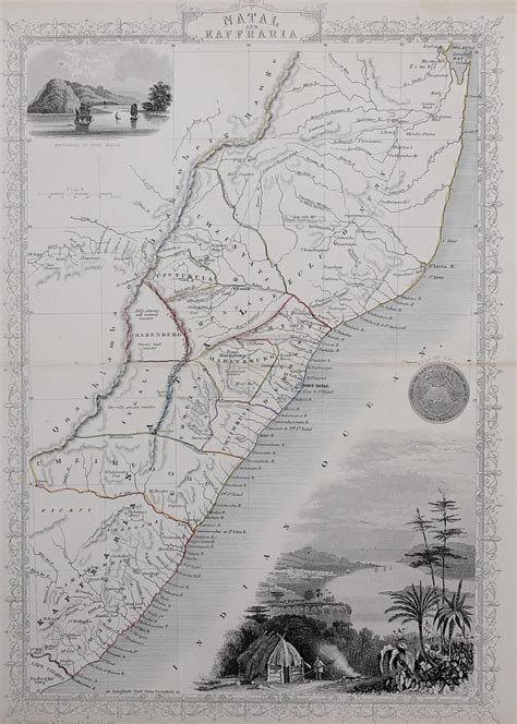 SOUTHERN AFRICA NATAL DURBAN || Michael Jennings Antique Maps and Prints