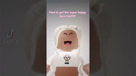 how to get the super happy face for free on roblox - YouTube