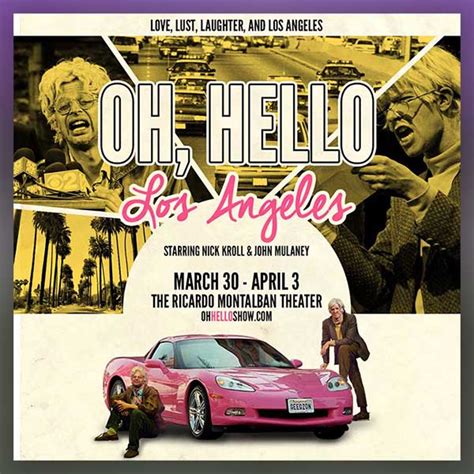 OH, HELLO starring John Mulaney & Nick Kroll Tickets 03/30/16