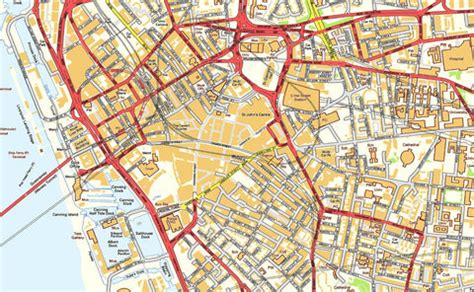 Liverpool City Centre Street Map | I Love Maps