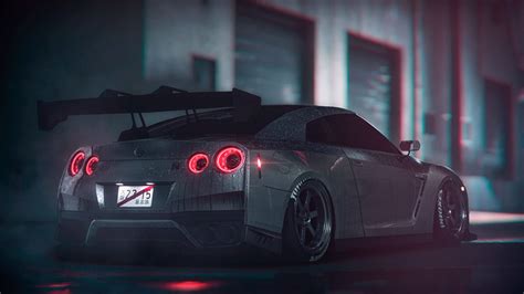 Download Nissan GTR Car At Night Wallpaper | Wallpapers.com