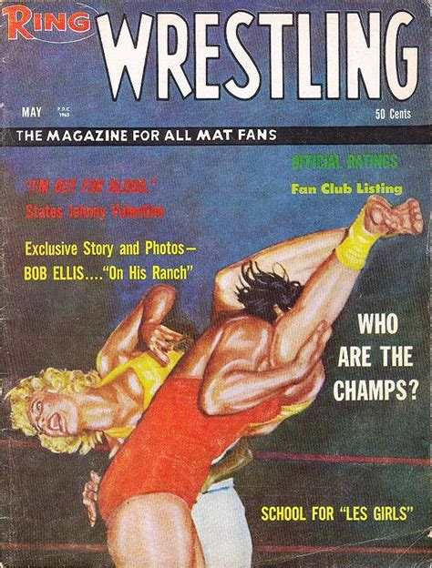 May 1963 Inaugural Issue Premier #1 Vintage Women Girls Wrestling ...