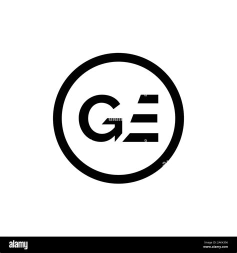 Initial GE Letter Linked Logo. GE letter Type Logo Design vector ...