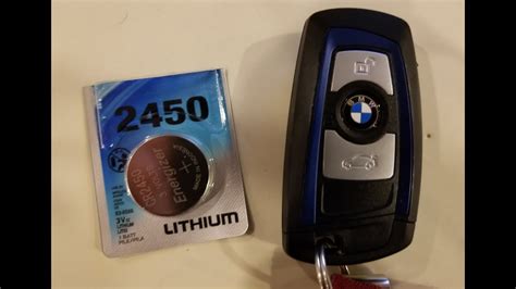 BMW Key FOB Battery replacement - YouTube