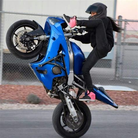 Smash Stunts Motorbike Girl, Motorcycle Jacket, Stunt Bike, Biker ...