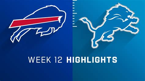 Buffalo Bills vs. Detroit Lions highlights | Week 12