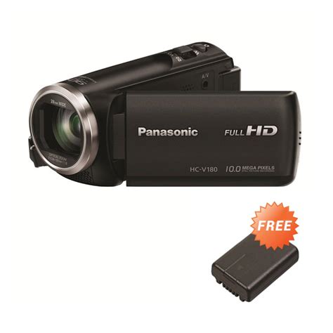 Jual Panasonic HC-V180 Camcorder - Black + Free Battery Original + Screen Guard di Seller Sumber ...