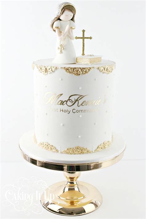 Holy Communion Cake - Decorated Cake by Caking It Up - CakesDecor