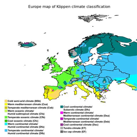 Köppen climate classification | Europe map, Map, World geography