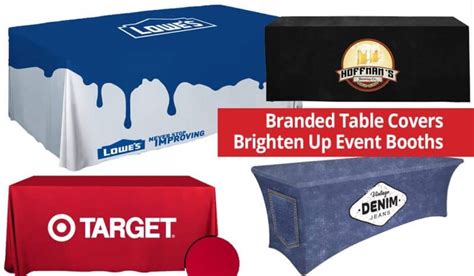 Branded Waterproof Table Covers Brighten Up Your Event Booth - Red Iron Brand