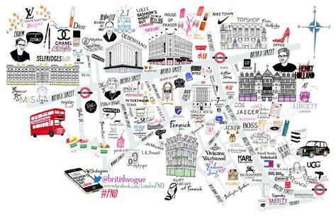 Your FNO Map | London map, Vogue fashion night, Map