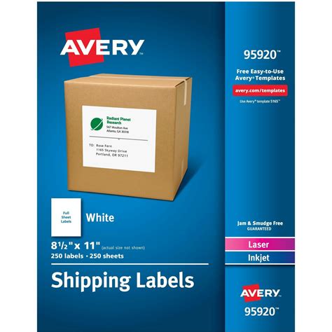 32 Avery Full Sheet Label Paper - Labels Database 2020