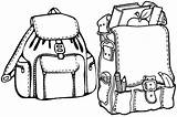 Leather Bag Coloring Page sketch template