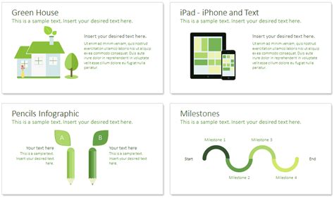 Green Leaves PowerPoint Template - PresentationDeck.com