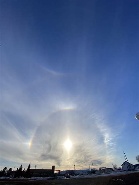 Sun dog, 22°halo, and circumzenithal arc - SkySpy Photos, Images, Video