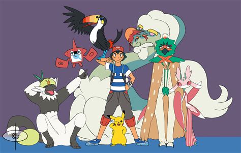 Ash Ketchums Alola Team Prediction by Guidorius on DeviantArt