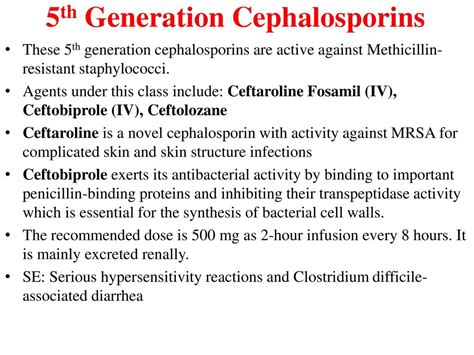 Cephalosporin: Structure, Classification, Clinical Use And, 50% OFF