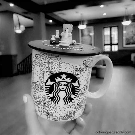 64 Starbucks Coloring Pages - ColoringPagesOnly.com